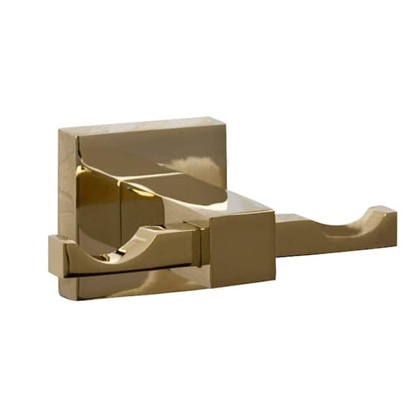 Barclay Products Jordyn Double Robe Hook in Polished Brass