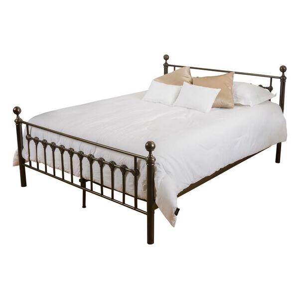 Noble House Dark Copper Gold King Iron Bed Frame