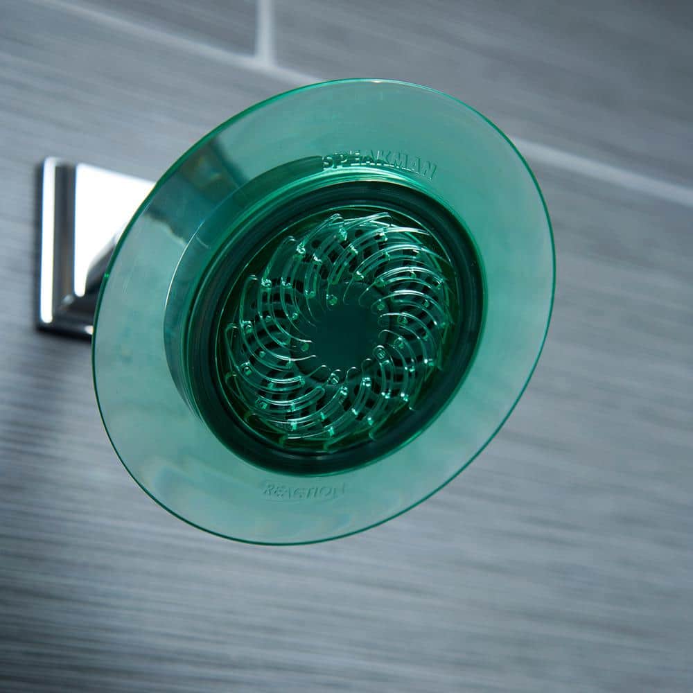 Jade Green 6" Pulse Wall Mounted Shower Head