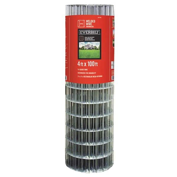 Everbilt 4 ft. x 100 ft. Steel Welded Wire 308312EB - The Home Depot