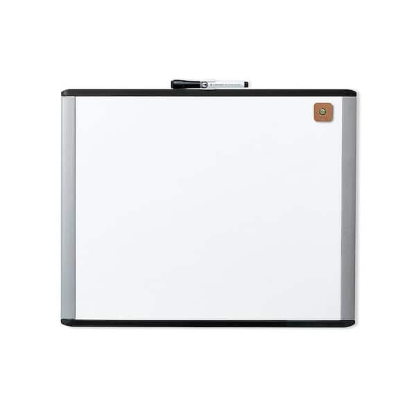 MOD Magnetic Dry Erase Board 20 in. x 16 in. Black and Gray Frame