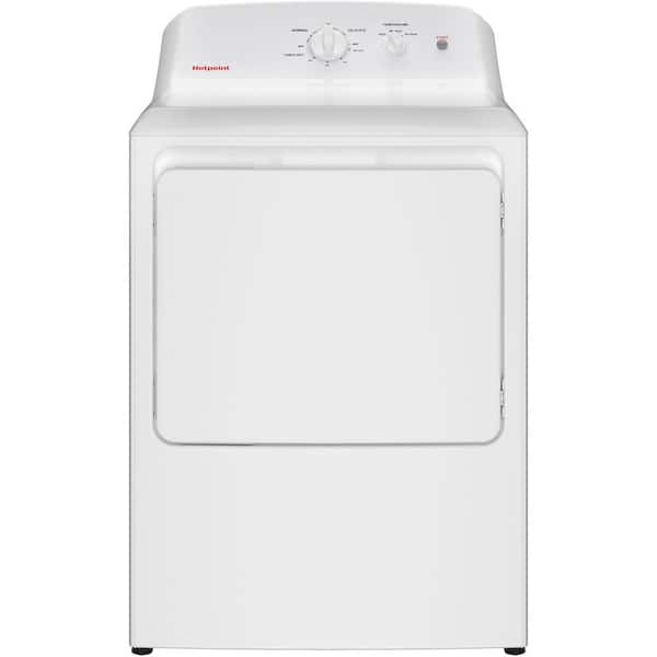 6.2 cu. ft. vented Electric Dryer in White with Auto Dry