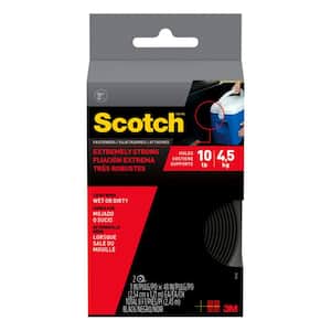1 in. x 4 ft. Black Extreme Fasteners (1-Set/Pack)