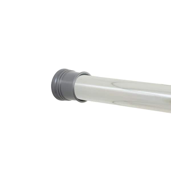 Zenna Home 36 in. - 60 in. PVC Tension Shower Rod Cover in White