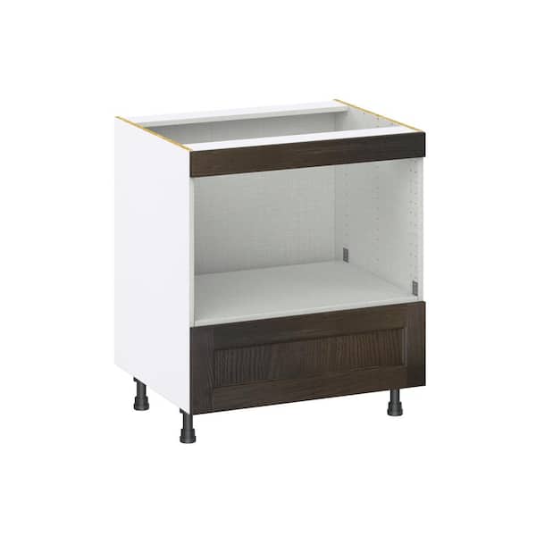 Georgetown 30 in. W x 24 in. D x 34.5 in. H Assembled Mircowave Base Kitchen Cabinet in Chestnut