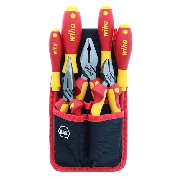 7-Piece Insulated Industrial Pliers and Screwdriver Set