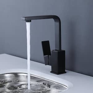 Foundations Single Handle Bar Faucet Deckplate Not Included in Mattte Black