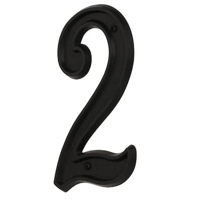 100mm AVAILABLE IN BLACK. TWO PLASTIC DOOR NUMBERS
