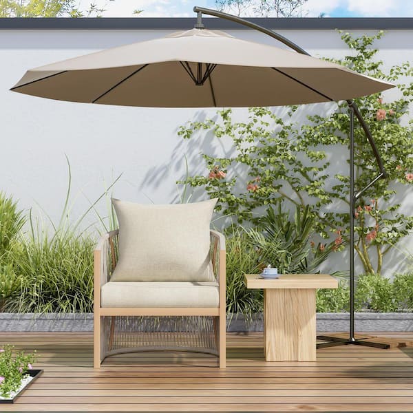 Natural Aluminum Curved Modern Outdoor Lounge Chair Patio Dining