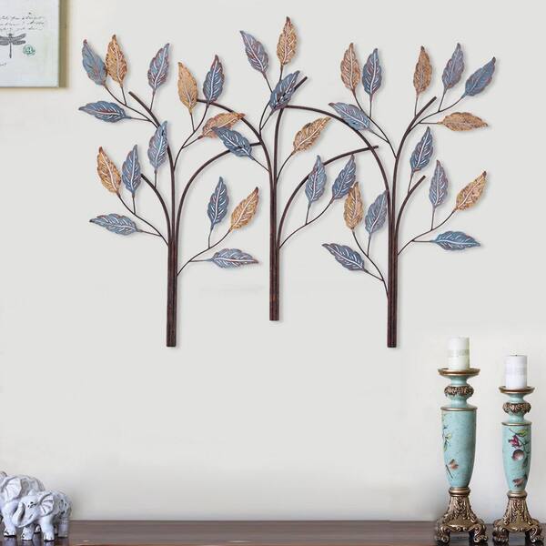 Unbranded 34 in. x 26 in. Tree Metal Wall Decor