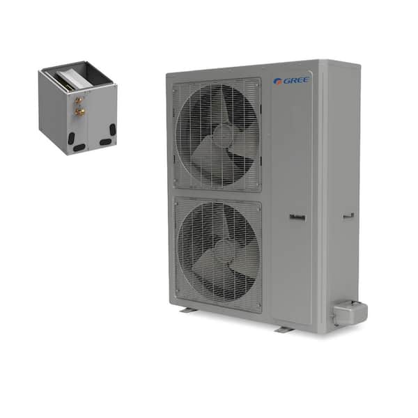 GREE FLEX x 54,000 BTU 4.5-Ton 230-Volt Whole House Split System Air Conditioner Cased Coil with Heat Pump