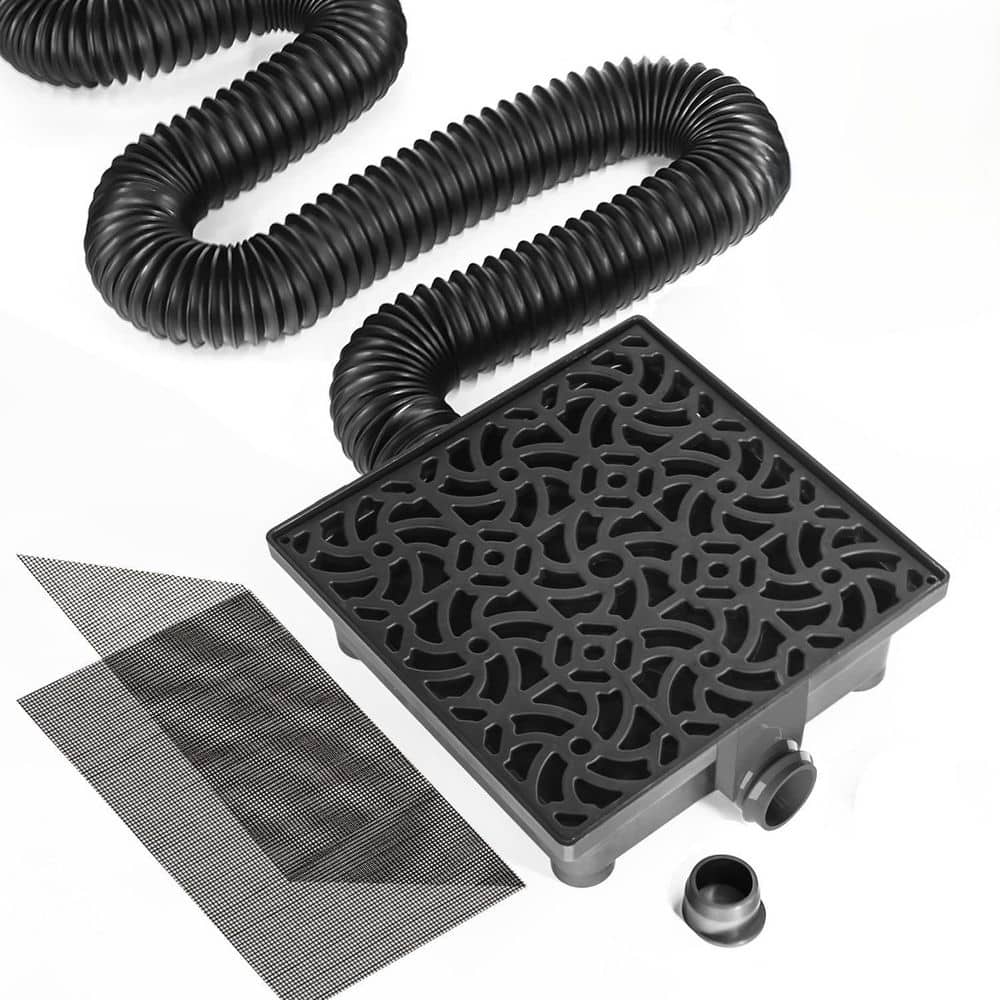Gutter Downspout Extensions, 12 in. x 12 in. Catch Basin Low Profile Downspout Extender Flexible Pipe Extension to 8.2ft price history on PriceWatchPro