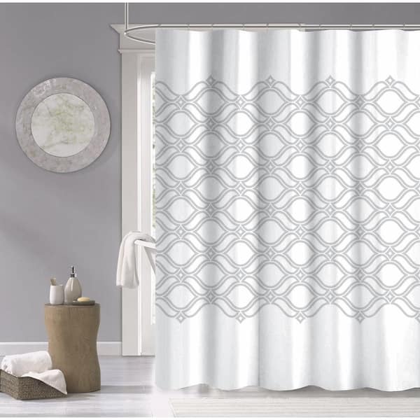 Focus Products Vision Shower Curtain With Clear Vinyl Window, 71 In. X 74  In. | The Home Depot Canada