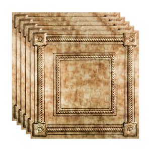 Coffer 2 ft. x 2 ft. Bermuda Bronze Lay-In Vinyl Ceiling Tile (20 sq. ft.)