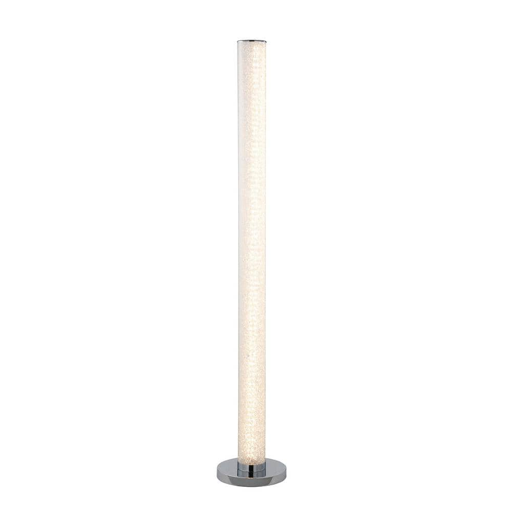 HomeRoots 49 in. White 1 Light 1-Way (On/Off) Column Floor Lamp for ...