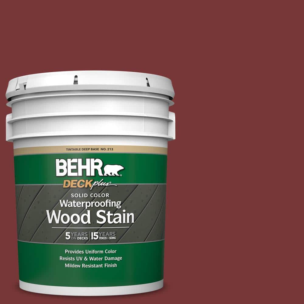 5 gal. #S150-7 Fire Roasted Solid Color Waterproofing Exterior Wood Stain
