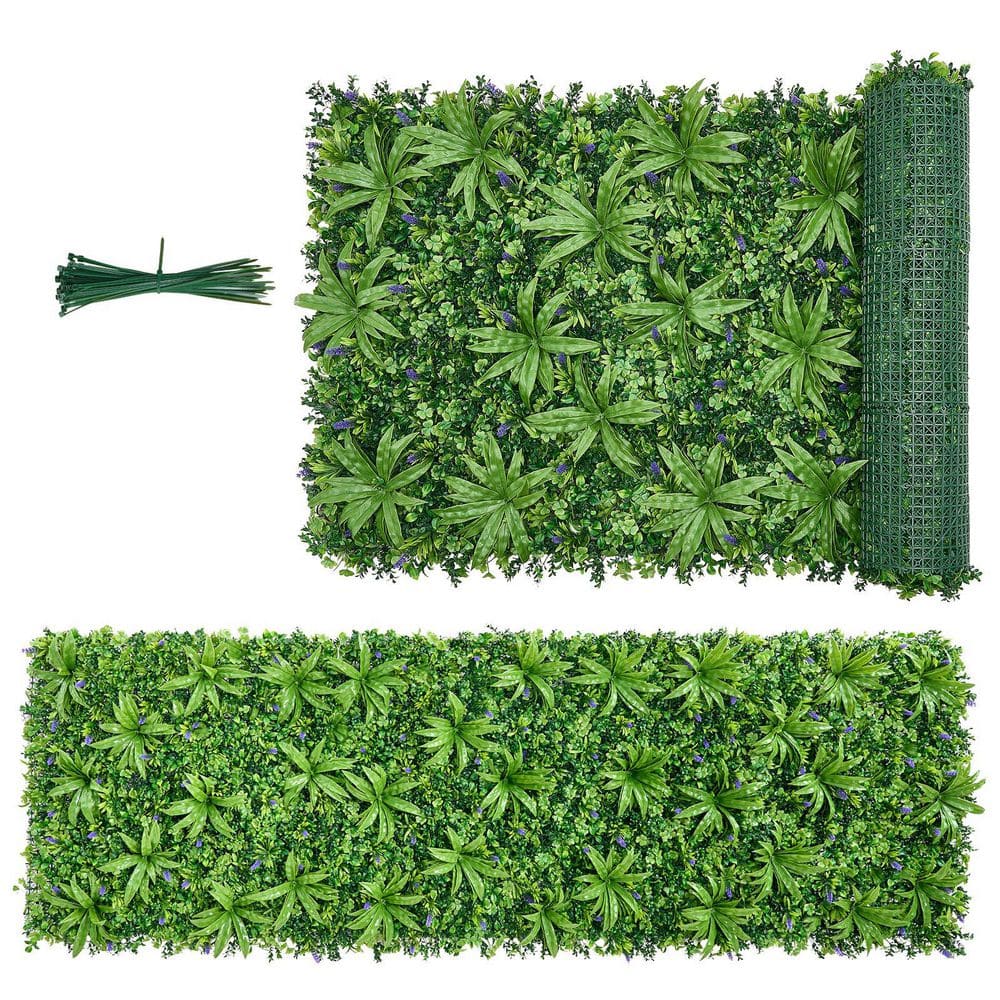 Artificial Plant Wall, 40 in. W x 3.15 in. H Green Plastic Privacy Artificial Boxwood Panels, for Wedding (1-Pieces) price history on PriceWatchPro