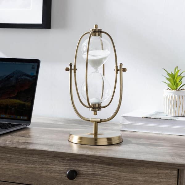 HEMSLY INC Gold Oval Decorative Sand Timer