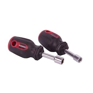 2-Piece Stubby Magnetic Tip Nut Driver Set, 1/4 in. and 5/16 in. Sizes