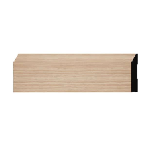 Ekena Millwork WM623 0.56 in. D x 3.25 in. W x 6 in. L Wood (Red Oak) Baseboard Moulding Sample