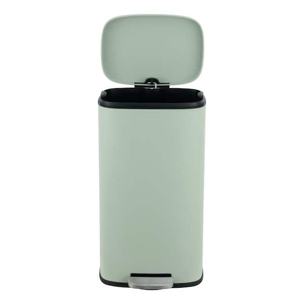 happimess Connor Rectangular 13-Gal. Trash Can with Soft-Close Lid