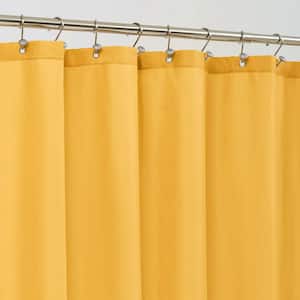 72 in. W x 72 in. L Waterproof Fabric Shower Curtain in Mustard Yellow