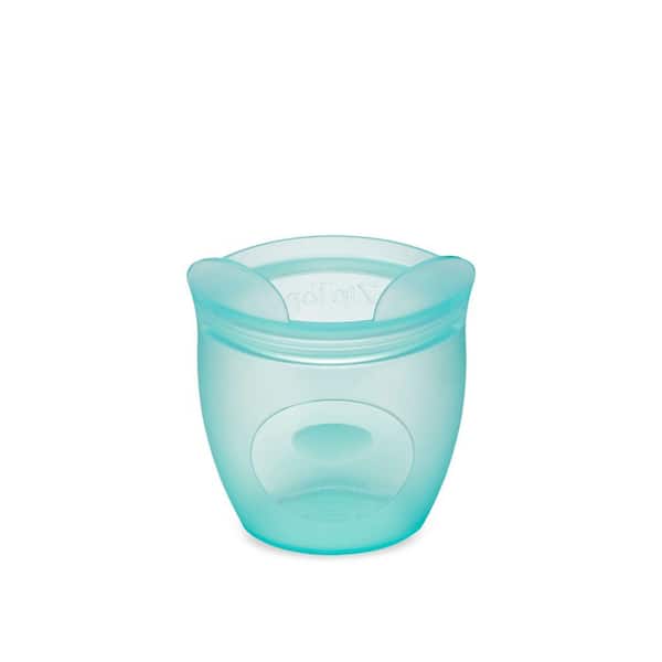 Zip Top 16 oz. Teal Reusable Silicone Small Dish Zippered Storage Container  Z-DSHS-03 - The Home Depot