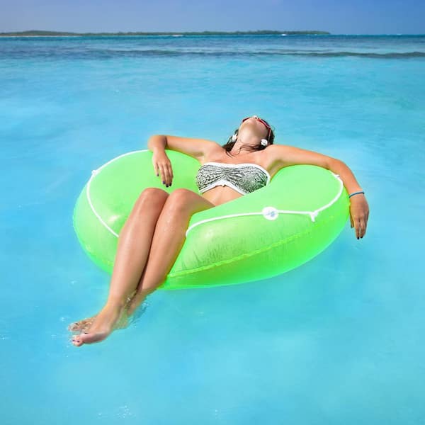 Poolmaster 47 in. Neon Frost Swimming Pool Float Tube 67142 - The Home Depot
