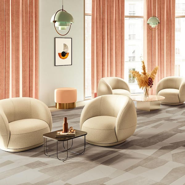 Rumor Taupe 23.62 in. x 23.62 in. Matte Porcelain Floor and Wall Tile (11.62 sq. ft./Case)