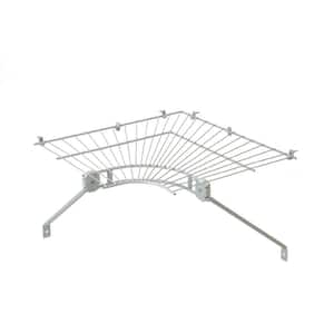 Ventilated Wire Corner Shelf for 16 in. Shelf and Rod Shelving