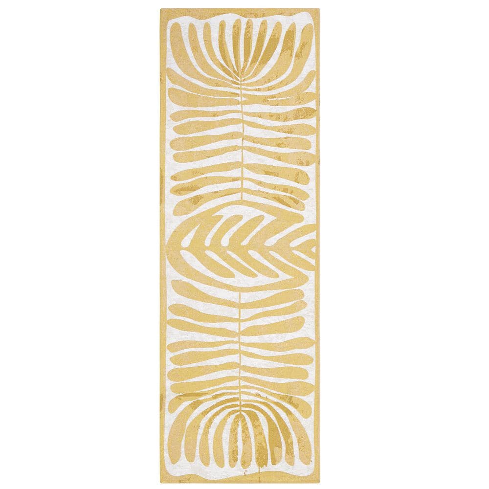 Livie Matisse Cutout Gold  24 in. x 72 in. Washable Runner Kitchen Mat price history on PriceWatchPro