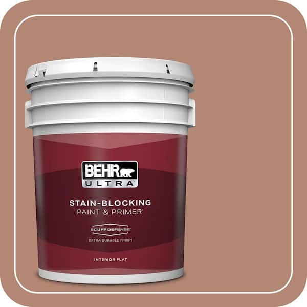 BEHR ULTRA 5 gal. #PMD-98 Painted Skies Extra Durable Flat Interior Paint & Primer