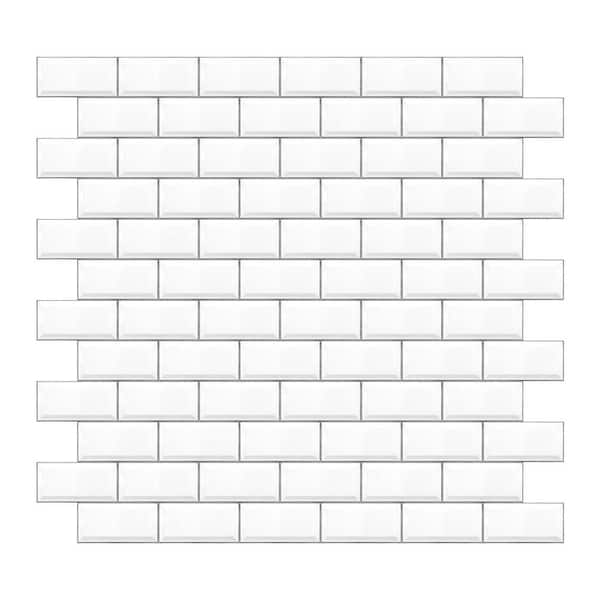 RoomMates White and Grey Subway Tile Giant Wall Decals