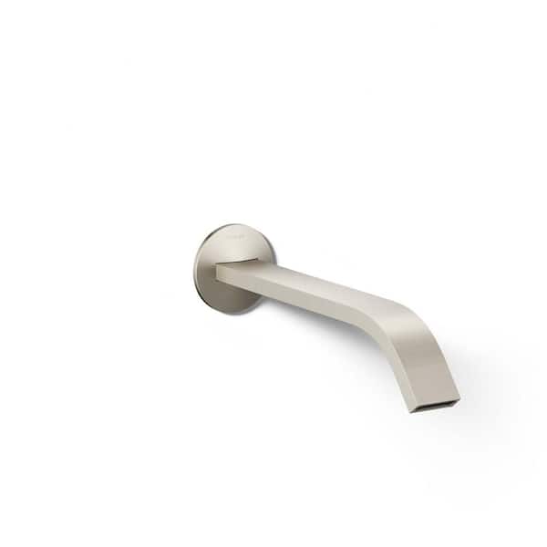 KOHLER Components 1.2 GPM Wall-Mount Bathroom Sink Faucet Spout in Vibrant Brushed Nickel
