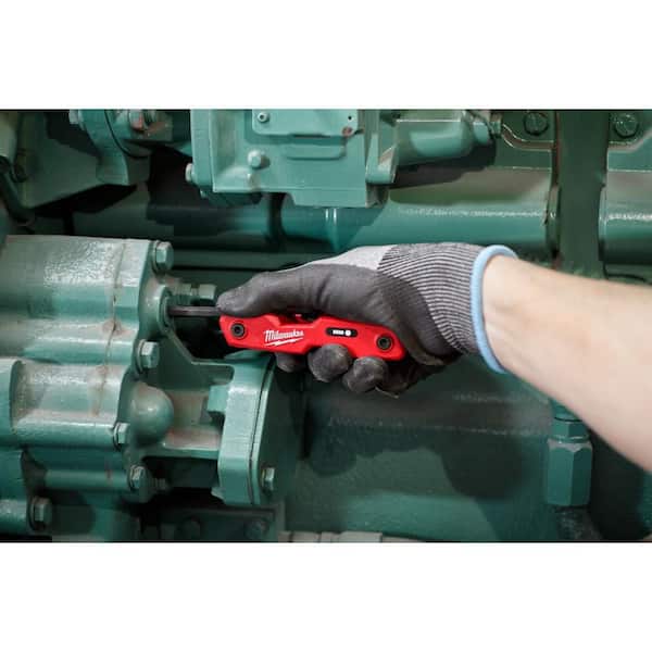 Milwaukee - 17-Key Folding Hex Key Sets - SAE/Metric