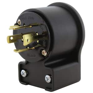 NEMA L15-20P 3-Phase 20 Amp 250-Volt 4-Prong Elbow Locking Male Plug With UL, C-UL Approval