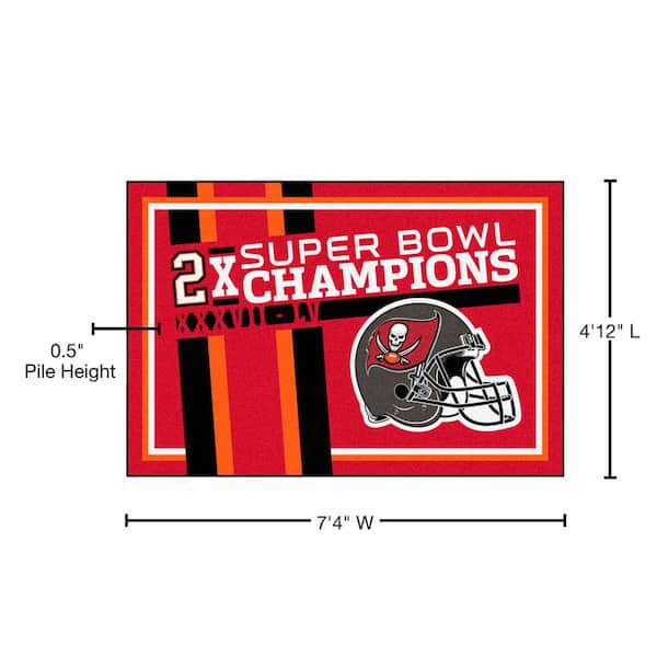 Tampa Bay Buccaneers Dynasty 3ft. x 5ft. Plush Area Rug