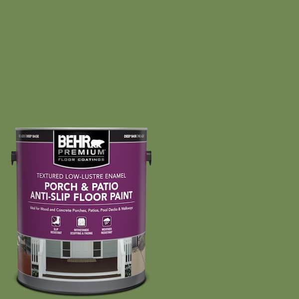 1 gal. #M370-6 Snip of Parsley Textured Low-Lustre Enamel Interior/Exterior Porch and Patio Anti-Slip Floor Paint