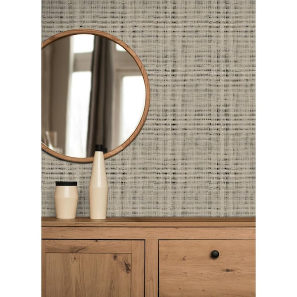 Nolan Grey Black Peel and Stick Wallpaper Sample