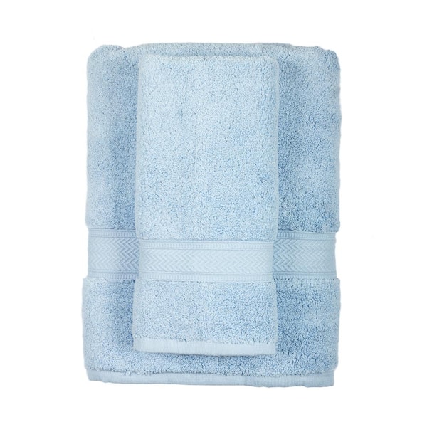 Hotel Collection Nine Piece Light Blue Bathroom Towel Set 100