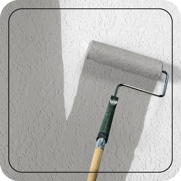 5 gal. #PPU18-14 Cathedral Gray Satin Interior/Exterior Masonry, Stucco and Brick Paint
