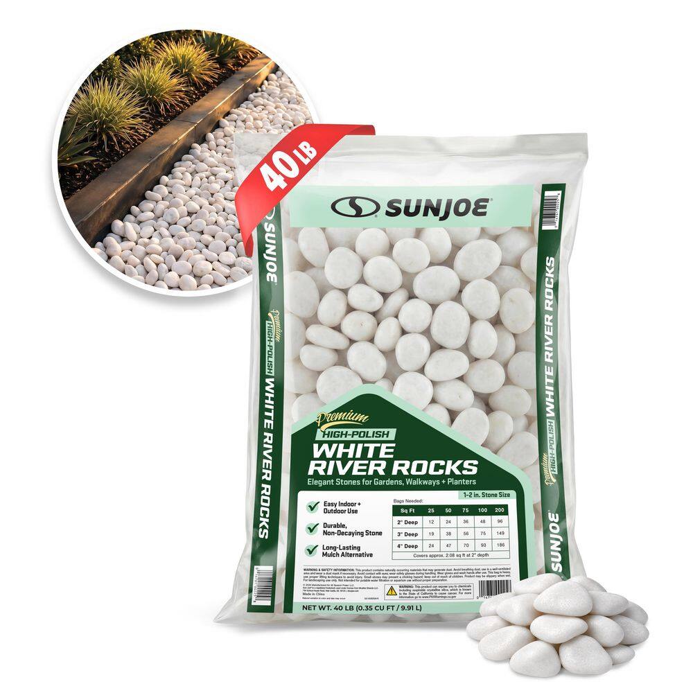 0.35 cu ft. Premium High-Polish White Decorative River Rocks, 1-2 in. Stone Size, 40-lb. Bag price history on PriceWatchPro