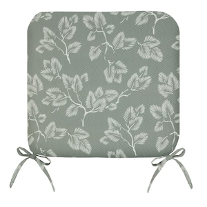 18 in. x 19 in. Sunny Citrus Outdoor Cushion Arm Chair Cushion in Grey - Includes One Arm Chair Cushion