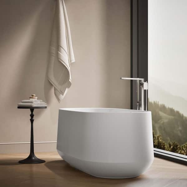 KOHLER Ceric 60 in. x 29 in. Freestanding Deep Soaking Acrylic