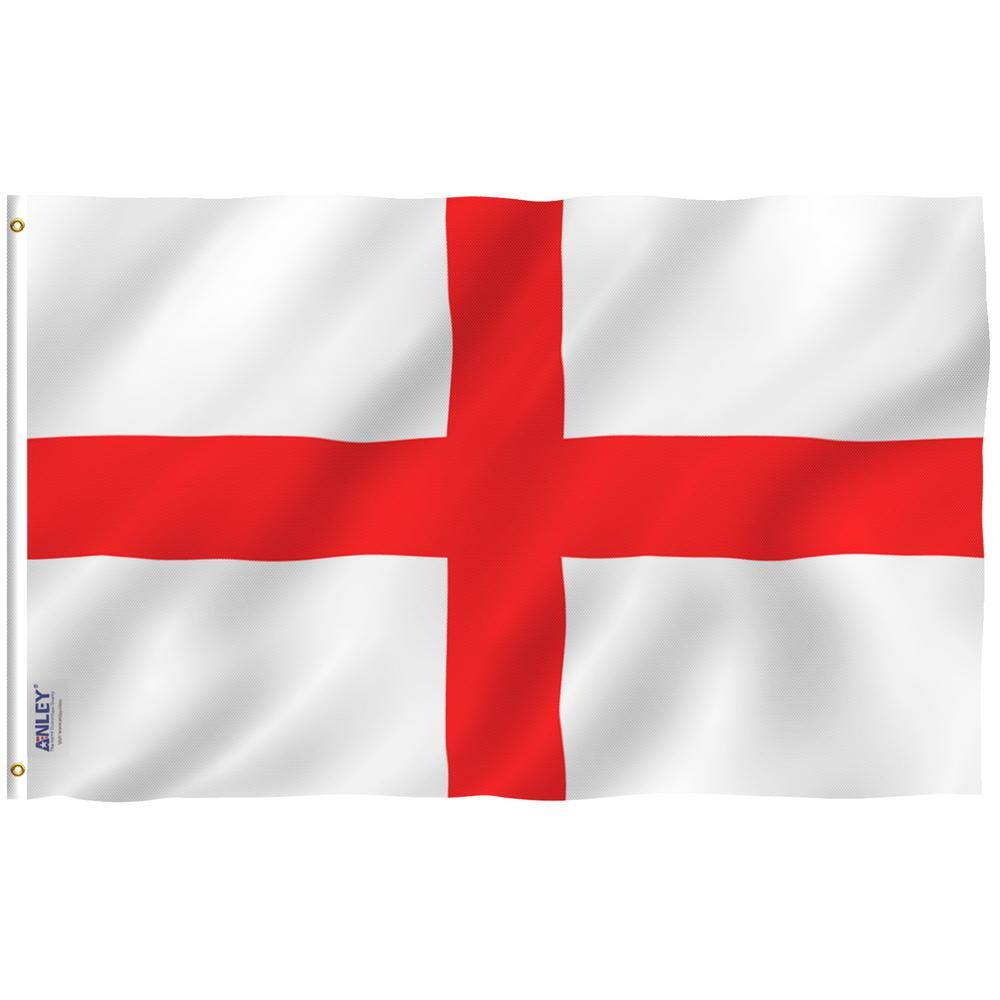 Fly Breeze 3 ft. x 5 ft. Polyester England Flag 2-Sided Flags Banner with B