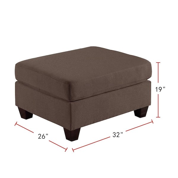 Black deals cocktail ottoman