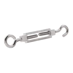 1/4 in. x 5-1/4 in. Stainless Steel Hook and Eye Turnbuckle