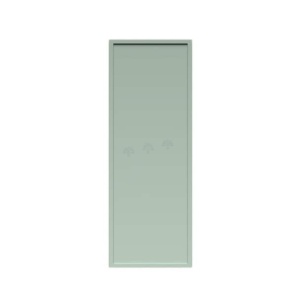 Slim Shaker Assembled 15 in. W x 42 in. H x 12 in. D Wall Kitchen Cabinet in Green