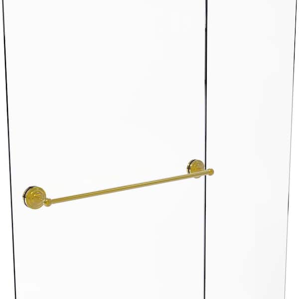 Allied Brass Que New Collection 30 in. Over the Door Single Towel Bar in Antique Bronze