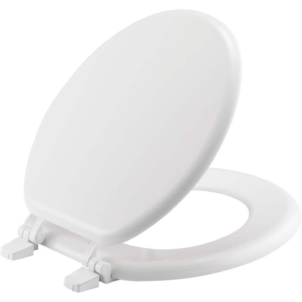 Church Round Closed Front Toilet Seat in White 400TTC 000 - The Home Depot